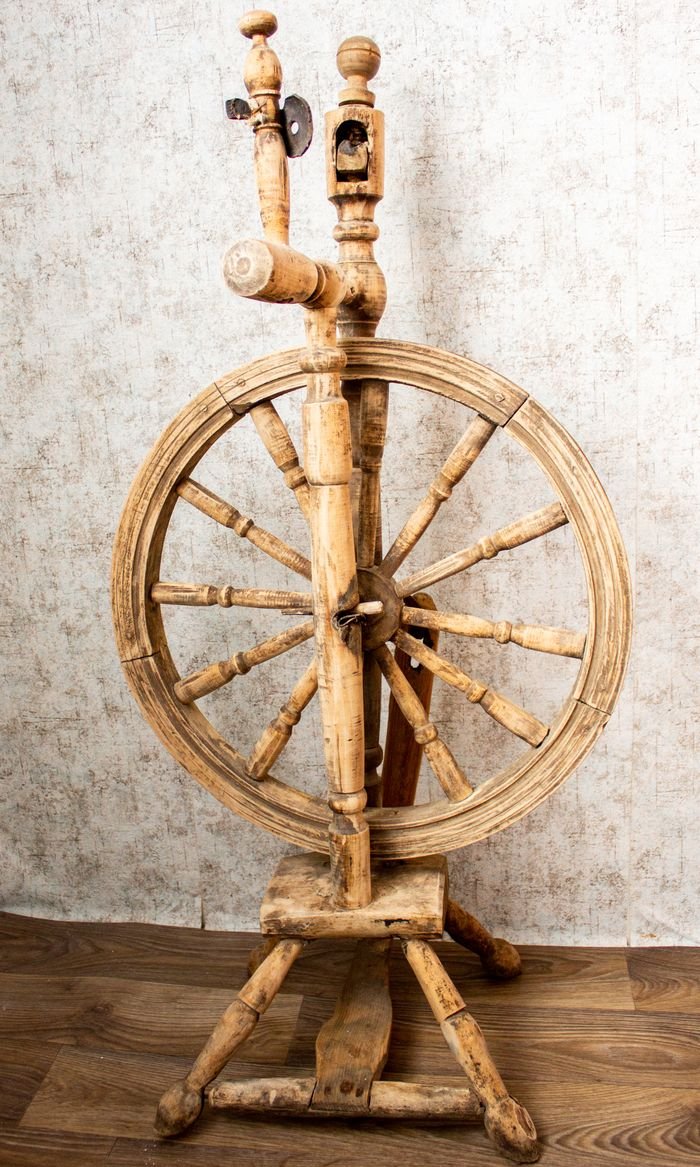 The Art of Drawing Readers In: Your attractive post title goes here Classic wooden spinning wheel on rustic wooden floor, perfect for vintage and craft themes.